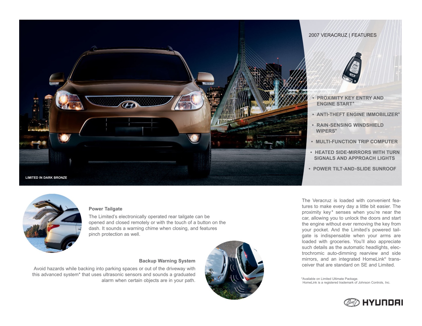 2007 Hyundai Veracruz Brochure Page 9